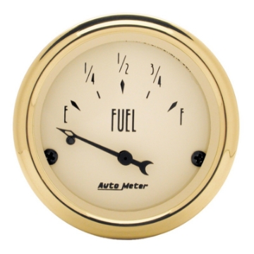 Picture of AutoMeter Gauge Fuel Level 2-1-16in- 0 Ohme to 30 Ohmf Elec Golden Oldies