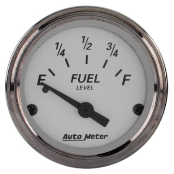 Picture of AutoMeter Gauge Fuel Level 2-1-16in- 0 Ohme to 90 Ohmf Elec American Platinum
