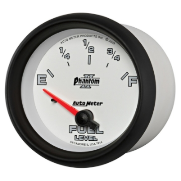 Picture of AutoMeter Gauge Fuel Level 2-5-8in- 0 Ohme to 90 Ohmf Elec Phantom II