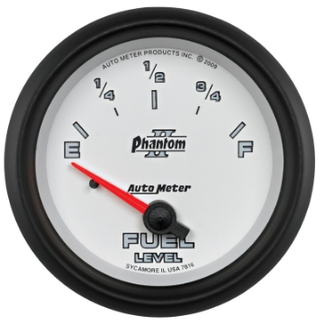 Picture of AutoMeter Gauge Fuel Level 2-5-8in- 240 Ohme to 33 Ohmf Elec Phantom II