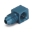 Picture of AutoMeter Fitting Adapter 90 Deg- 1-8in- NPT Female To -4AN Male Aluminum Blue Anodized