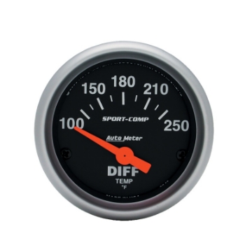 Picture of AutoMeter Gauge Differential Temp 2-1-16in- 100-250 Deg- F Electric Sport-Comp