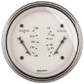 Picture of AutoMeter Gauge Dual Wtmp & Volt 3-3-8in- 250 Deg- F & 18V Elec Old Tyme White