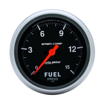 Picture of AutoMeter Gauge Fuel Pressure 2-5-8in- 15PSI Digital Stepper Motor Sport-Comp