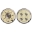 Picture of AutoMeter Gauge Kit 2 Pc- Quad & Tach-Speedo 5in- Prestige Antique- Ivory