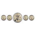 Picture of AutoMeter Gauge Kit 5 Pc- 3-1-8in- & 2-1-16in- Mech- Speedometer Antique Beige