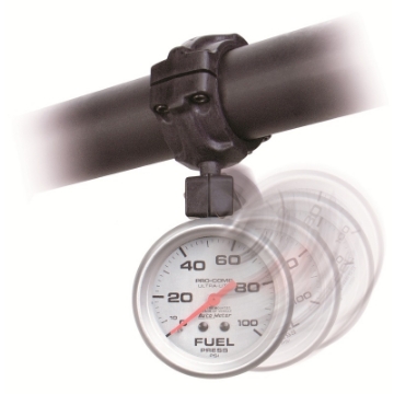 Picture of AutoMeter Gauge Mount Roll Pod For 1-75in- Roll Cage Fits 2-5-8in- Gauge Black