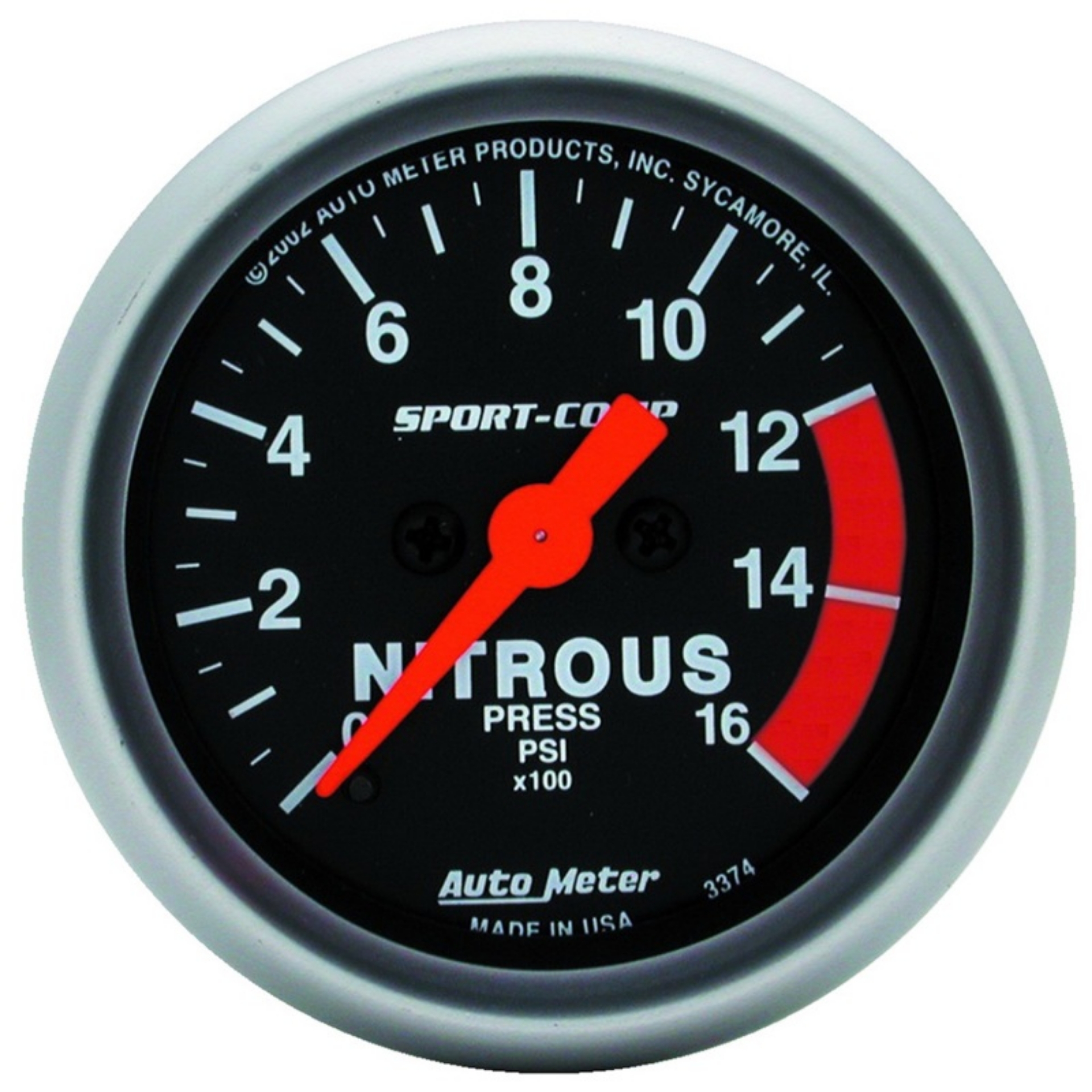 Picture of AutoMeter Gauge Nitrous Pressure 2-1-16in- 1600PSI Digital Stepper Motor Sport-Comp