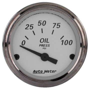Picture of AutoMeter Gauge Oil Press 2-1-16in- 100PSI Elec American Platinum