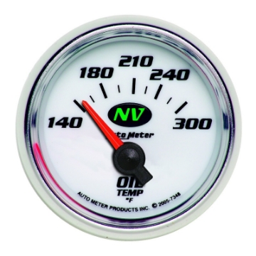 Picture of AutoMeter Gauge Oil Temp 2-1-16in- 140-300 Deg- F Electric NV