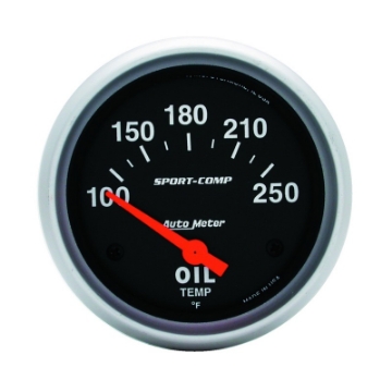 Picture of AutoMeter Gauge Oil Temp 2-5-8in- 100-250 Deg- F Electric Sport-Comp