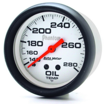 Picture of AutoMeter Gauge Oil Temp 2-5-8in- 140-280 Deg- F Mechanical Phantom