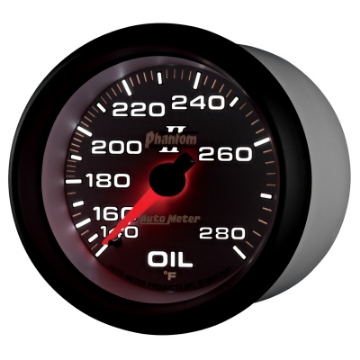 Picture of AutoMeter Gauge Oil Temp 2-5-8in- 140-280 Deg- F Mechanical Phantom II