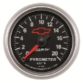 Picture of AutoMeter Gauge Pyrometer Egt 2-1-16in- 2000 Deg- F Stepper Motor Chevy Red Bowtie Black