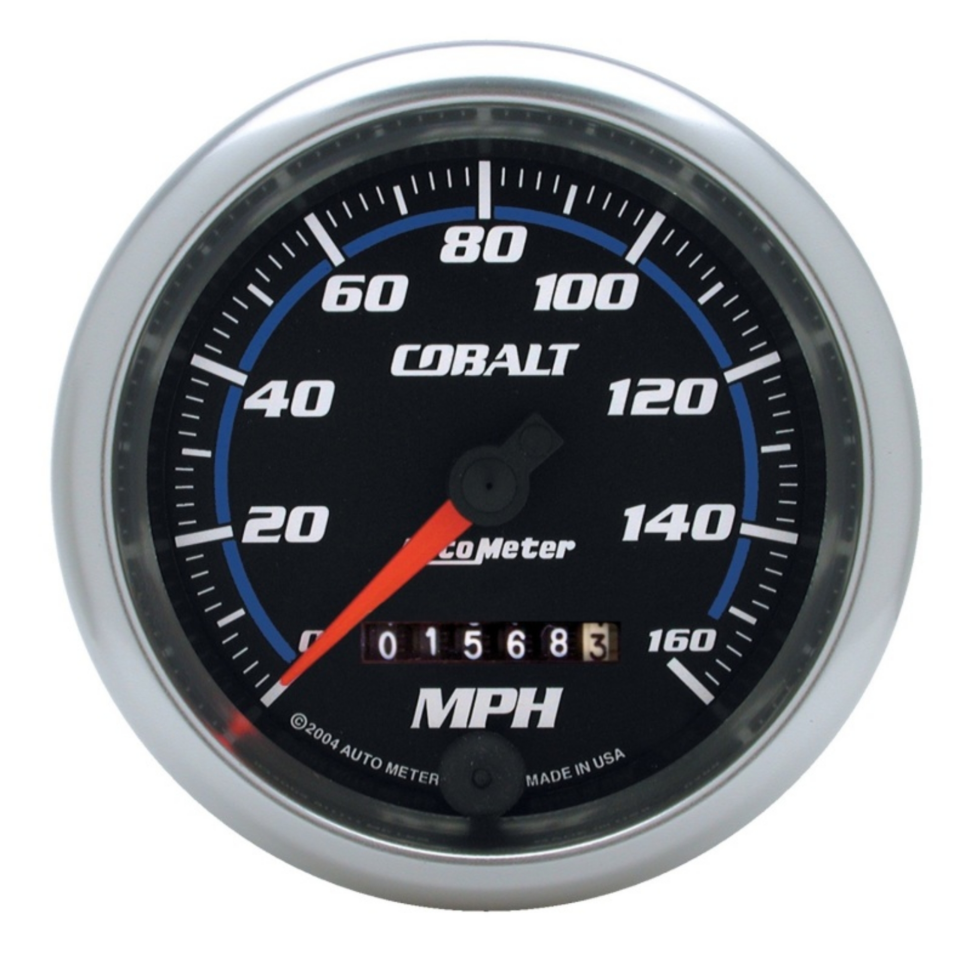 Picture of AutoMeter Gauge Speedometer 3-3-8in- 160MPH Mechanical Cobalt
