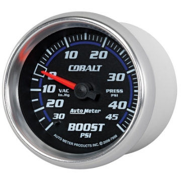 Picture of AutoMeter Gauge Vac-Boost 2-5-8in- 30Inhg-45PSI Mechanical Cobalt