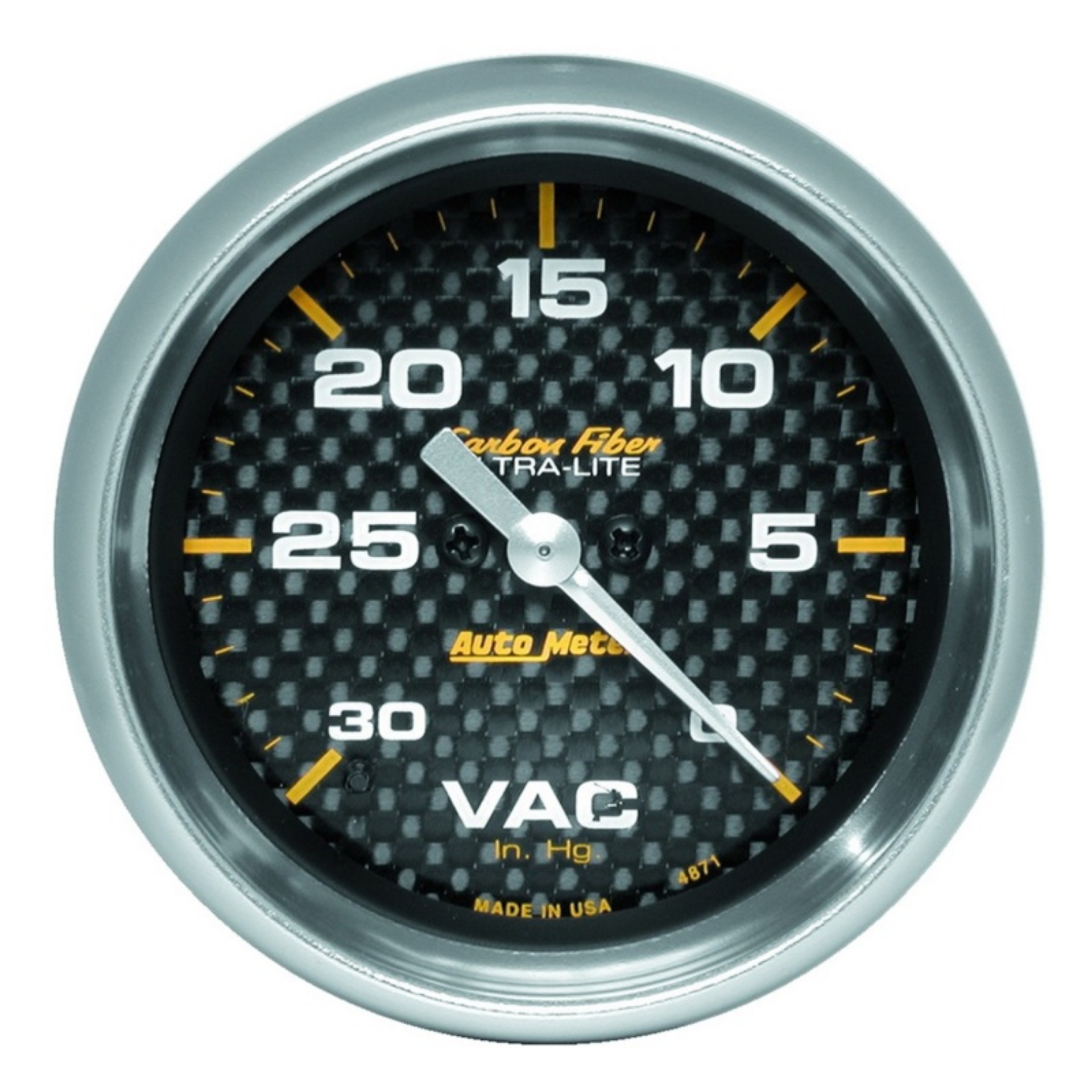Picture of AutoMeter Gauge Vacuum 2-5-8in- 30Inhg Digital Stepper Motor Carbon Fiber