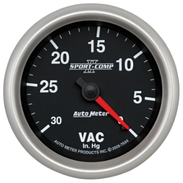 Picture of AutoMeter Gauge Vacuum 2-5-8in- 30Inhg Mechanical Sport-Comp II