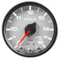Picture of AutoMeter Gauge Voltmeter 2-1-16in- 16V Stepper Motor W-Peak & Warn Slvr-Blk Spek-Pro