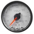 Picture of AutoMeter Gauge Voltmeter 2-1-16in- 16V Stepper Motor W-Peak & Warn Slvr-Blk Spek-Pro