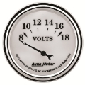 Picture of AutoMeter Gauge Voltmeter 2-1-16in- 18V Elec Old Tyme White II