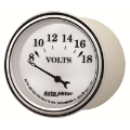 Picture of AutoMeter Gauge Voltmeter 2-1-16in- 18V Elec Old Tyme White II