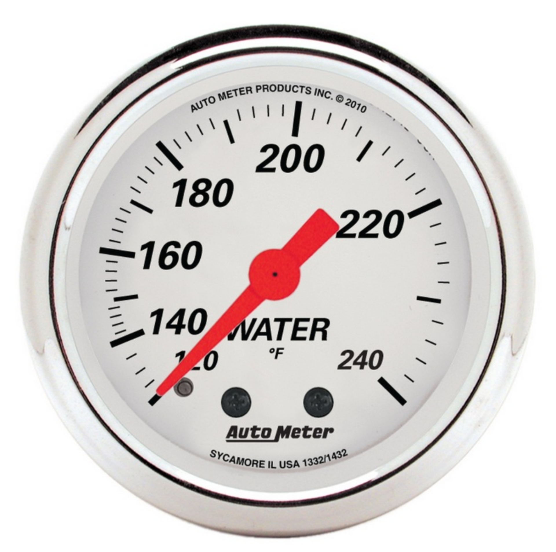 Picture of AutoMeter Gauge Water Temp 2-1-16in- 120-240 Deg- F Mech Arctic White