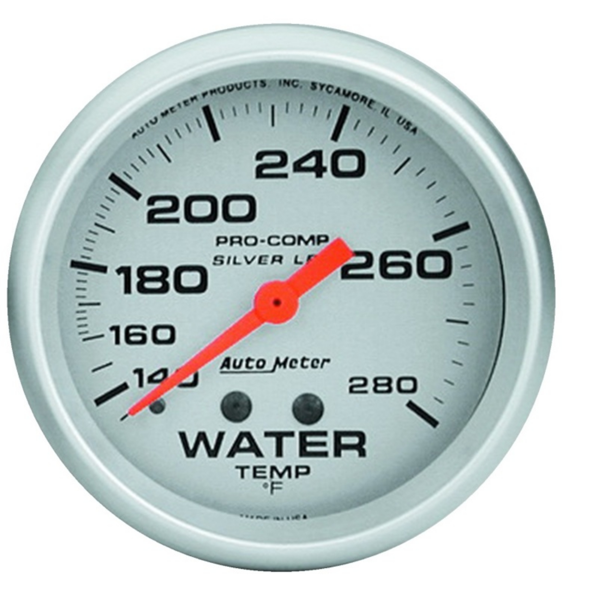 Picture of AutoMeter Gauge Water Temp 2-5-8in- 140-280 Deg- F Liquid Filled Mech Ultra-Lite
