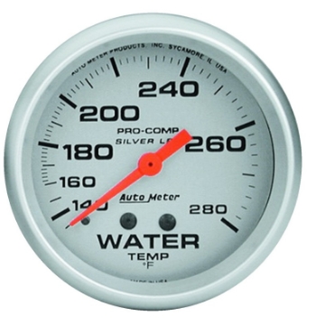 Picture of AutoMeter Gauge Water Temp 2-5-8in- 140-280 Deg- F Liquid Filled Mech Ultra-Lite