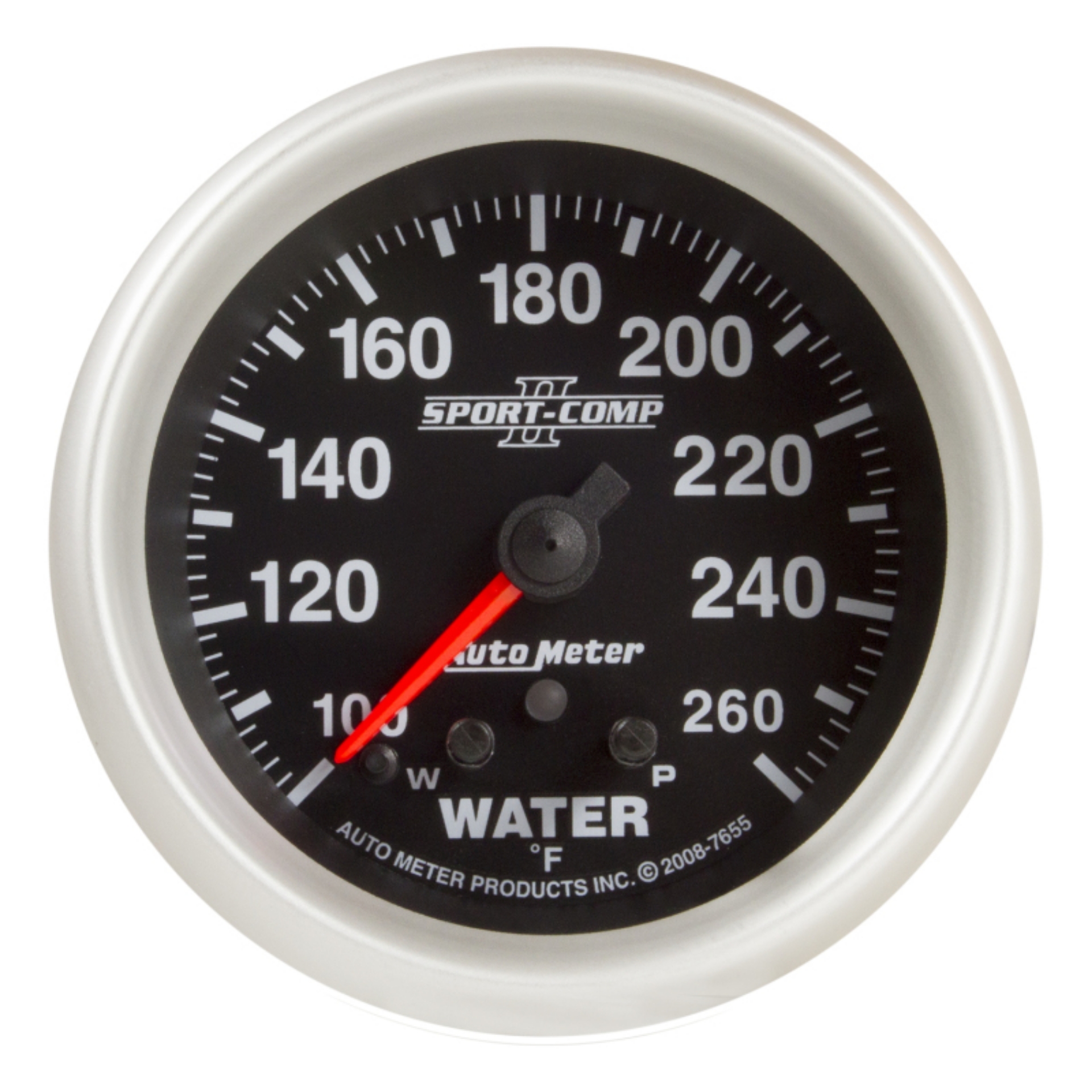Picture of AutoMeter Gauge Water Temp 2-5-8in- 260 Deg- F Stepper Motor W- Peak & Warn Sport-Comp II