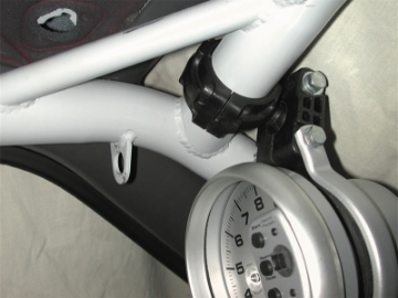 Picture of AutoMeter Gauge Mount Roll Pod For 1-625in- Roll Cage Fits 5in- Pedestal Tach Black