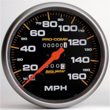 Picture of AutoMeter Gauge Speedometer 5in- 160MPH Mechanical Pro-Comp