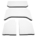 Picture of DEI 07-10 Jeep Wrangler JK 4-Door Boom Mat Headliner - 4 Piece - White