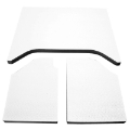 Picture of DEI 07-10 Jeep Wrangler JK 2-Door Boom Mat Headliner - 3 Piece - White