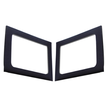 Picture of DEI 11-18 Jeep Wrangler JK 4-Door Boom Mat Rear Side Window Trim - 2 Piece - Black