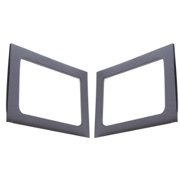 Picture of DEI 11-18 Jeep Wrangler JK 4-Door Boom Mat Rear Side Window Trim - 2 Piece - Gray