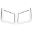 Picture of DEI 11-18 Jeep Wrangler JK 4-Door Boom Mat Rear Side Window Trim - 2 Piece - White