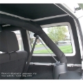 Picture of DEI 11-18 Jeep Wrangler JK 2-Door Boom Mat Rear Side Window Trim - 2 Piece - White