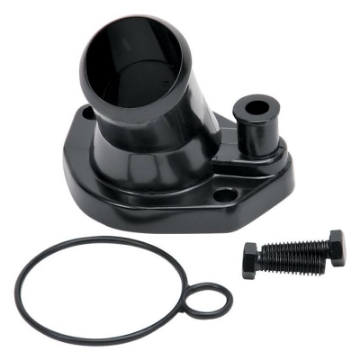 Picture of Edelbrock Steel Water Neck for Ford Small Block Windsor - Black