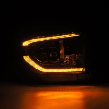 Picture of AlphaRex 14-21 Toyota Tundra NOVA-Series LED Proj Headlights Blk w-Actv Light & Seq- Sig + DRL