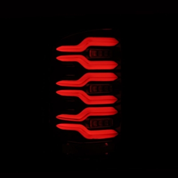 Picture of AlphaRex 14-18 GMC Sierra 1500-2500HD-3500HD LUXX-Series LED Tail Lights Alpha-Blk Actv Lgt Seq- Sig