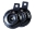 Picture of Hella Horn Kit Bx Blk Disc Mcycle 12V Univ