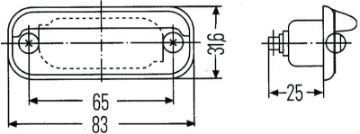 Picture of Hella Lamp K Silver Mg12 2Ka