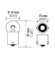 Picture of Hella Bulb 5008 12V 10W Ba15S B6 Sb