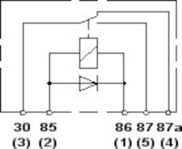 Picture of Hella Relay 12V 20-40A Spdt Dio