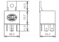 Picture of Hella Relay 12V 20-40A Spdt Res Bkt