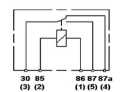 Picture of Hella Relay Mini Iso 5 Pole 12V Spdt Bkt