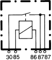 Picture of Hella Relay Mini Iso 5 Pole 24V Spst D87
