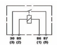 Picture of Hella Relay Mini Iso Alt 4 Pole 24V Spst Bkt