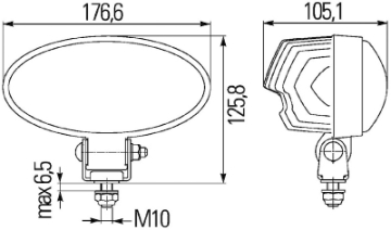 Picture of Hella Work Lamp Na 0Gr Md1224 Dt Ov90 1Gb